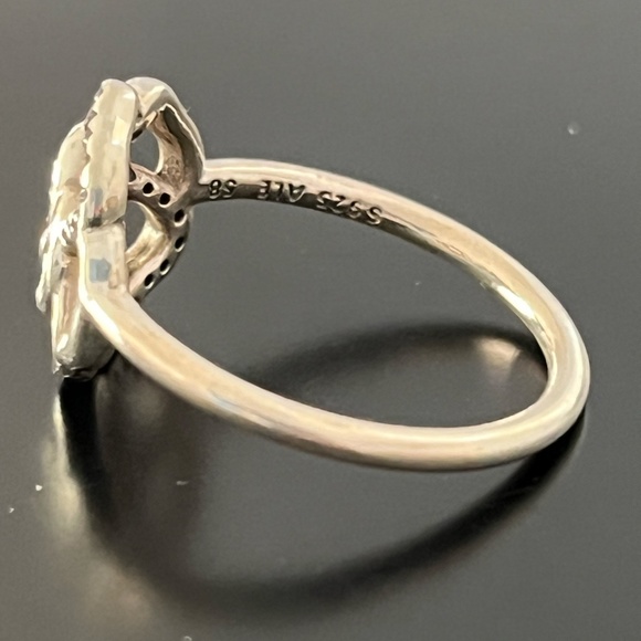 PANDORA AUTHENTIC Shimmering Delicate Rose Clear CZ Ring 190949CZ - Picture 3 of 4